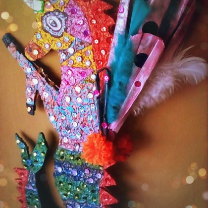 Alebrije Unicornio con cola de sirena : Representa el amor en su estado más puro