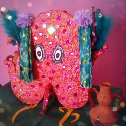 Alebrije Pulpo : Bella criatura acuática , representa la complejidad, la diversidad, el mi
